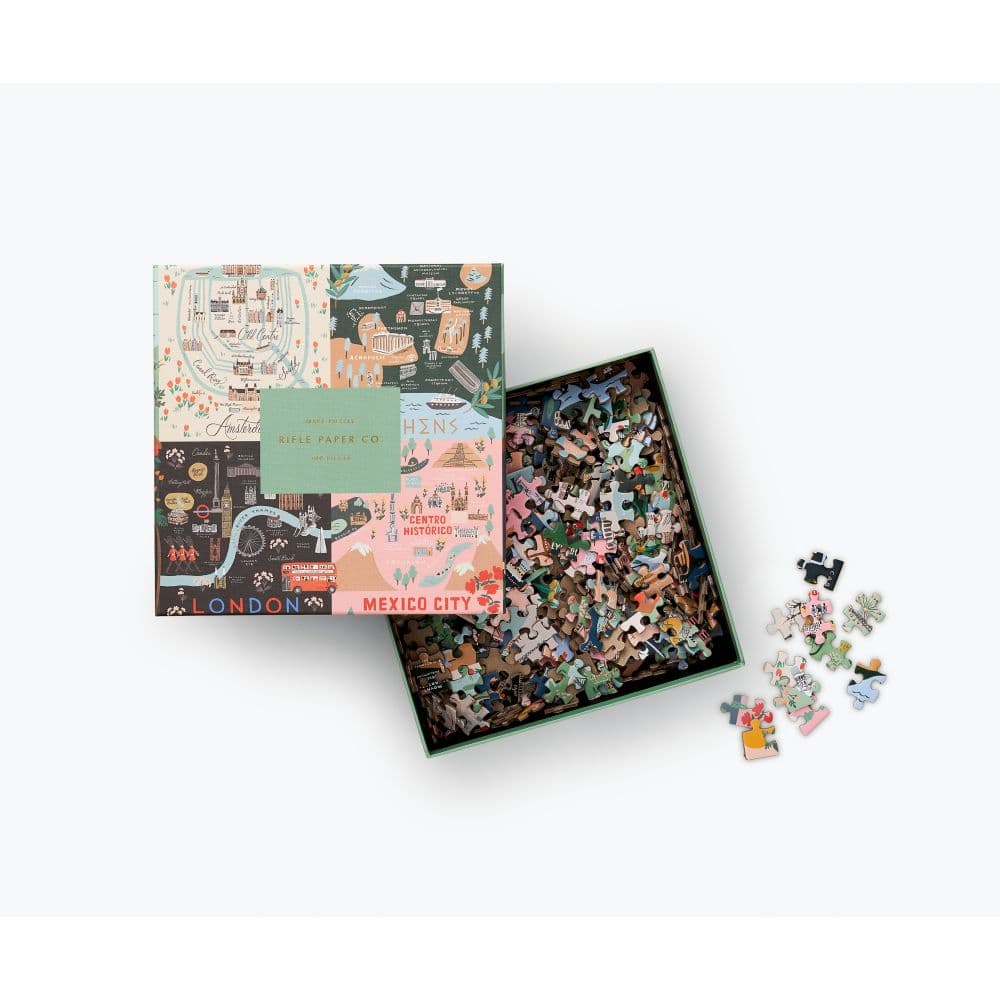 City Maps 500 pc Jigsaw Puzzle Second Alternate Image width="1000" height="1000"