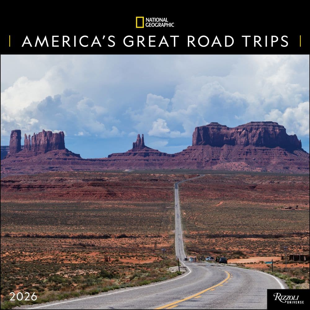 American Roadtrips National Geographic 2026 Wall Calendar Main Image