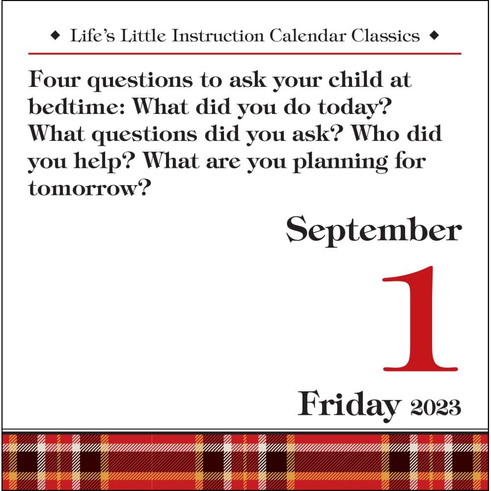 Lifes Little Instruction 2023 Desk Calendar - Calendars.com