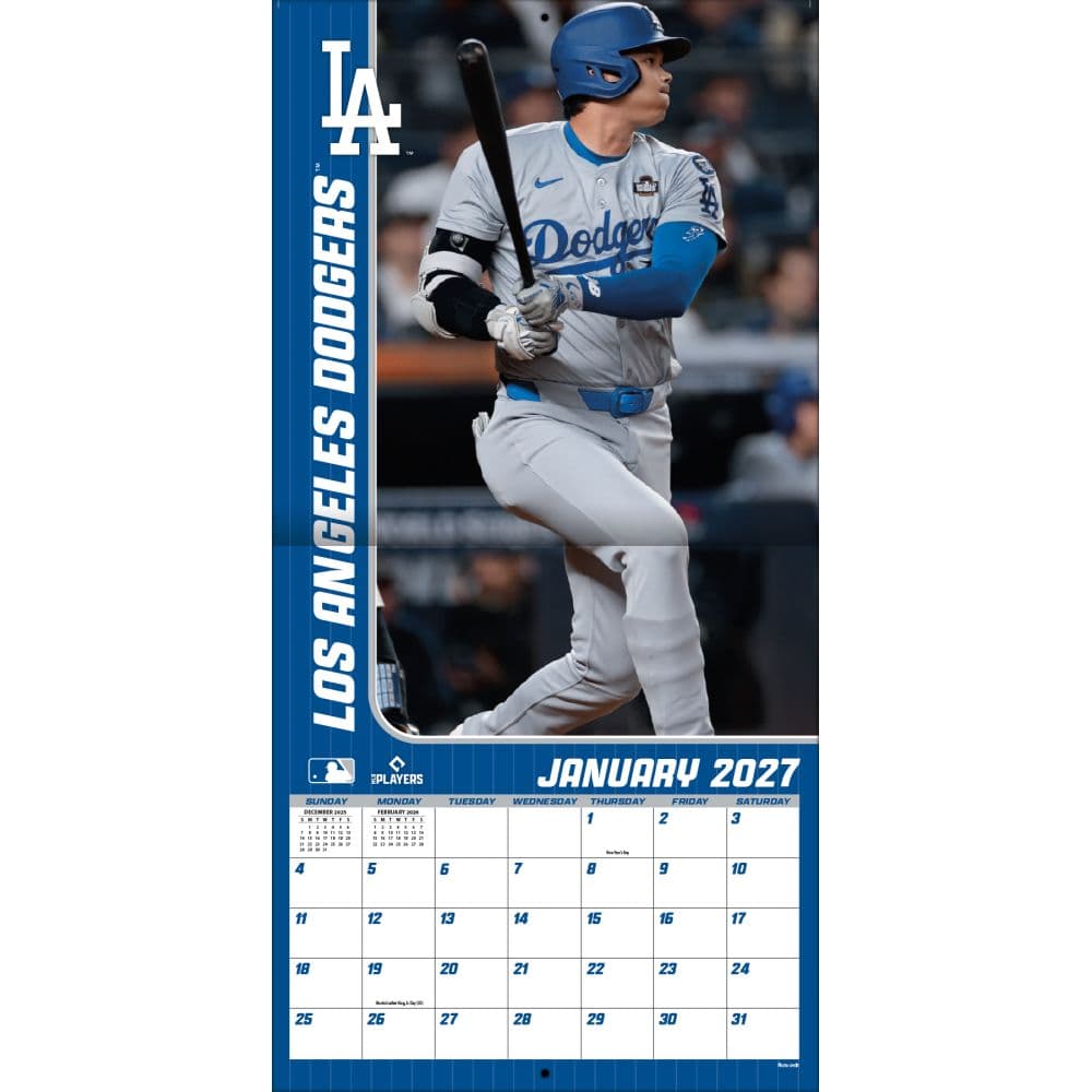MLB Los Angeles Dodgers Shohei Ohtani 2027 Wall Calendar First Alternate Image