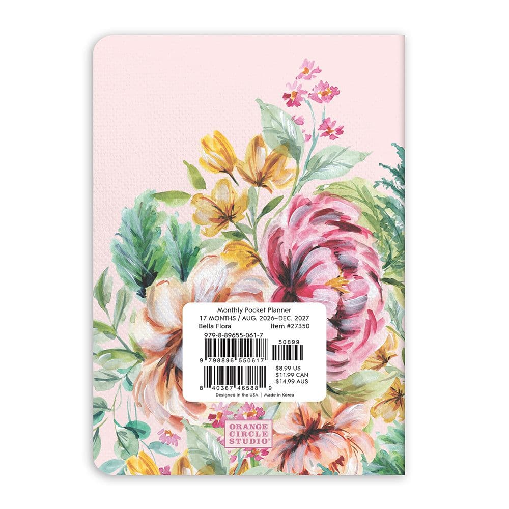 Bella Flora 2027 Monthly Pocket Planner First Alternate Image
