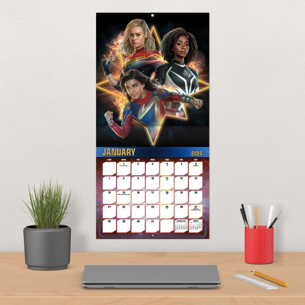 Marvels Captain Marvel 2 2024 Wall Calendar Fourth Alternate Image width=&quot;1000&quot; height=&quot;1000&quot;