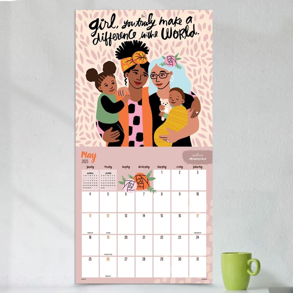 Mahogany Uplifted Empowered 2025 Wall Calendar Third Alternate Image