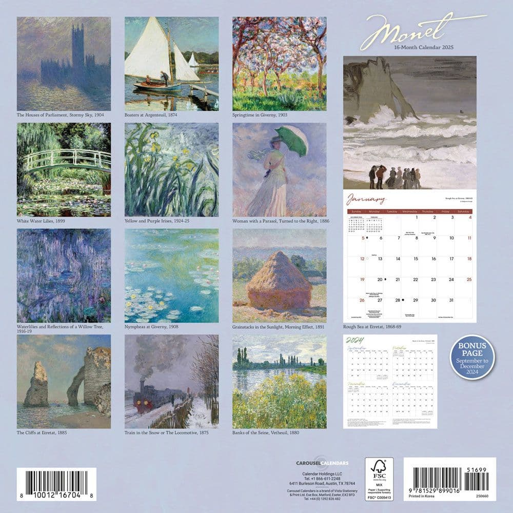 Monet 2025 Wall Calendar First Alternate Image width=&quot;1000&quot; height=&quot;1000&quot;