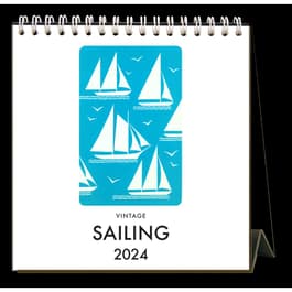 Vintage Sailing 2023 Easel Desk Calendar