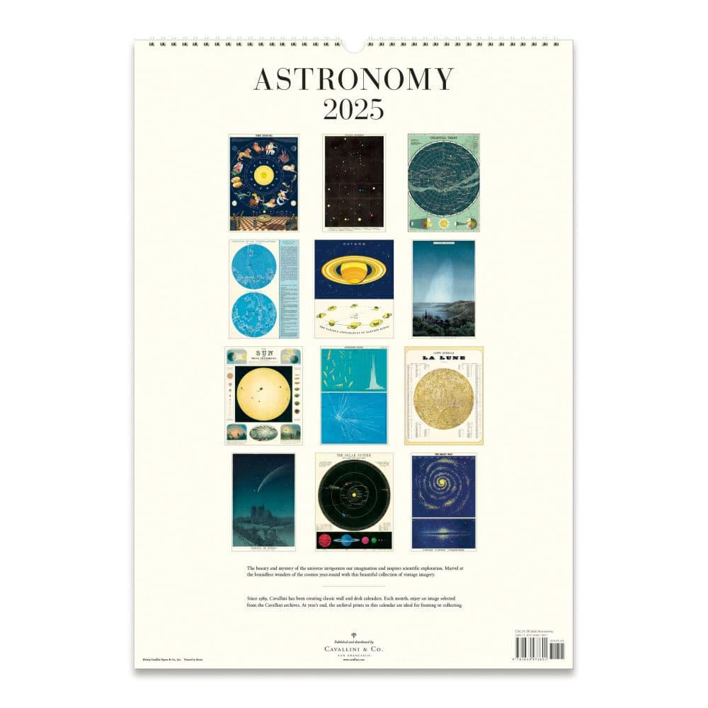 Astronomy Poster 2025 Wall Calendar Second Alternate Image width="1000" height="1000"