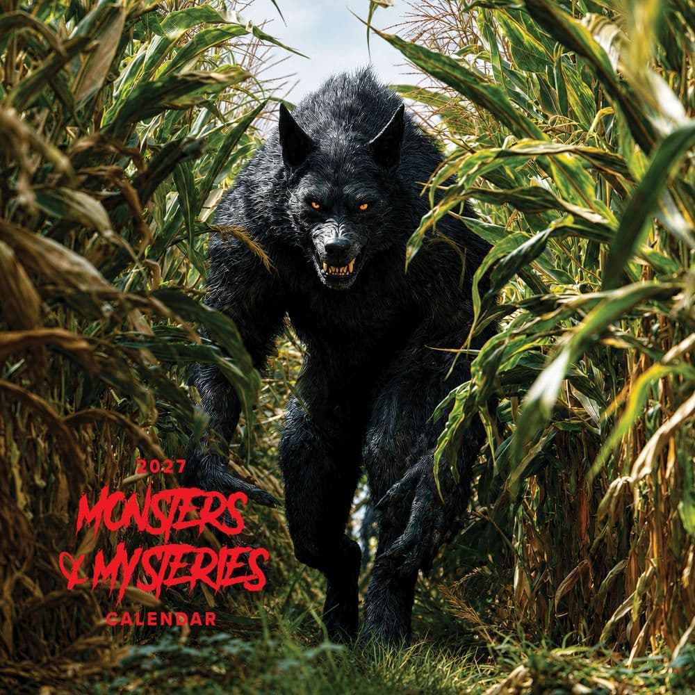 image Monsters and Mysteries 2027 Wall Calendar Main Product Image