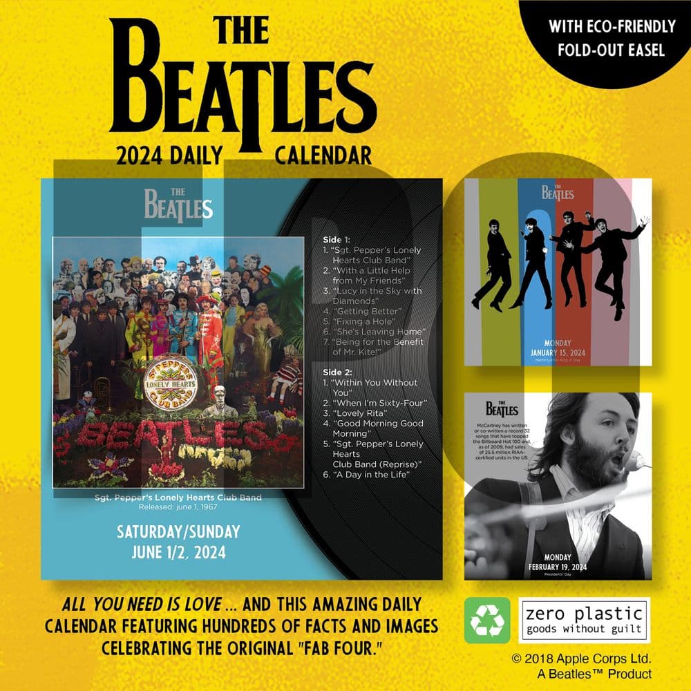 Beatles 2024 Desk Calendar