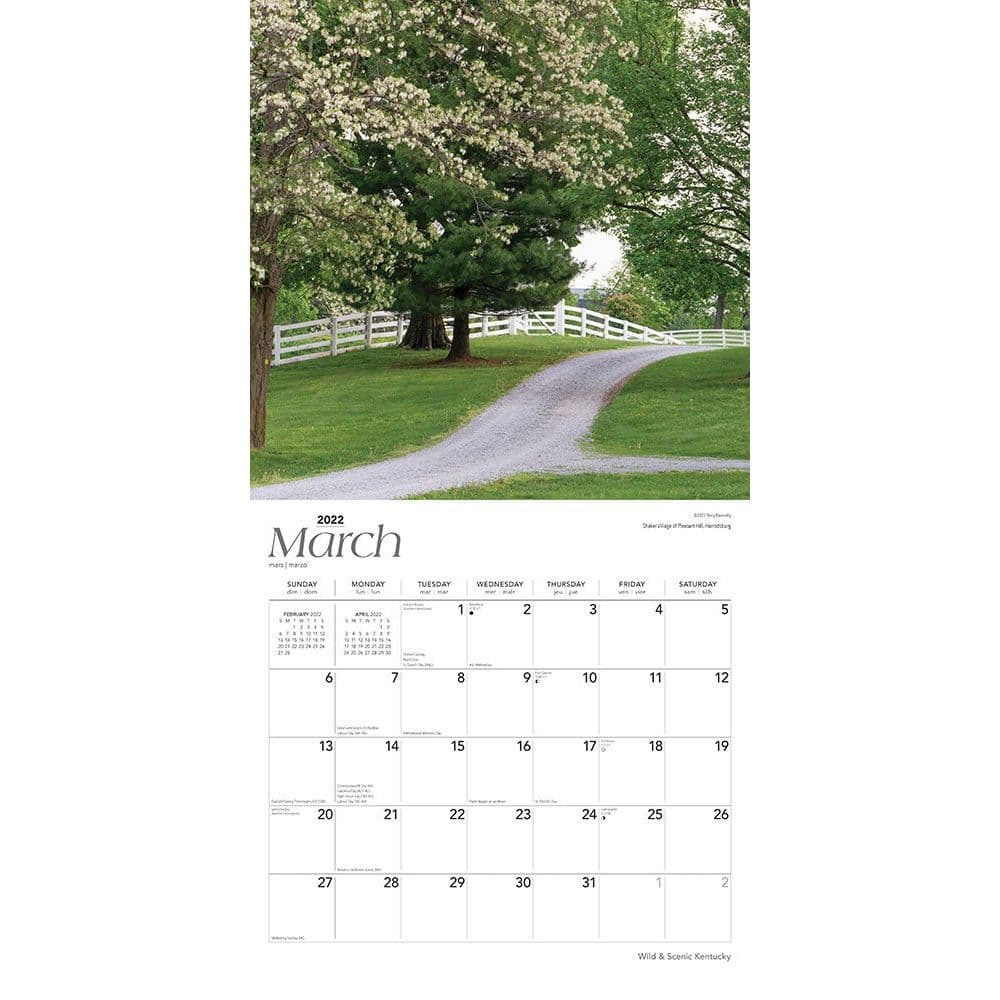 Kentucky Wild And Scenic 2022 Wall Calendar - Calendars.com