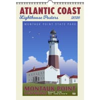 image Atlantic Coast Lighthouses Poster 2026 Wall Calendar Main Image