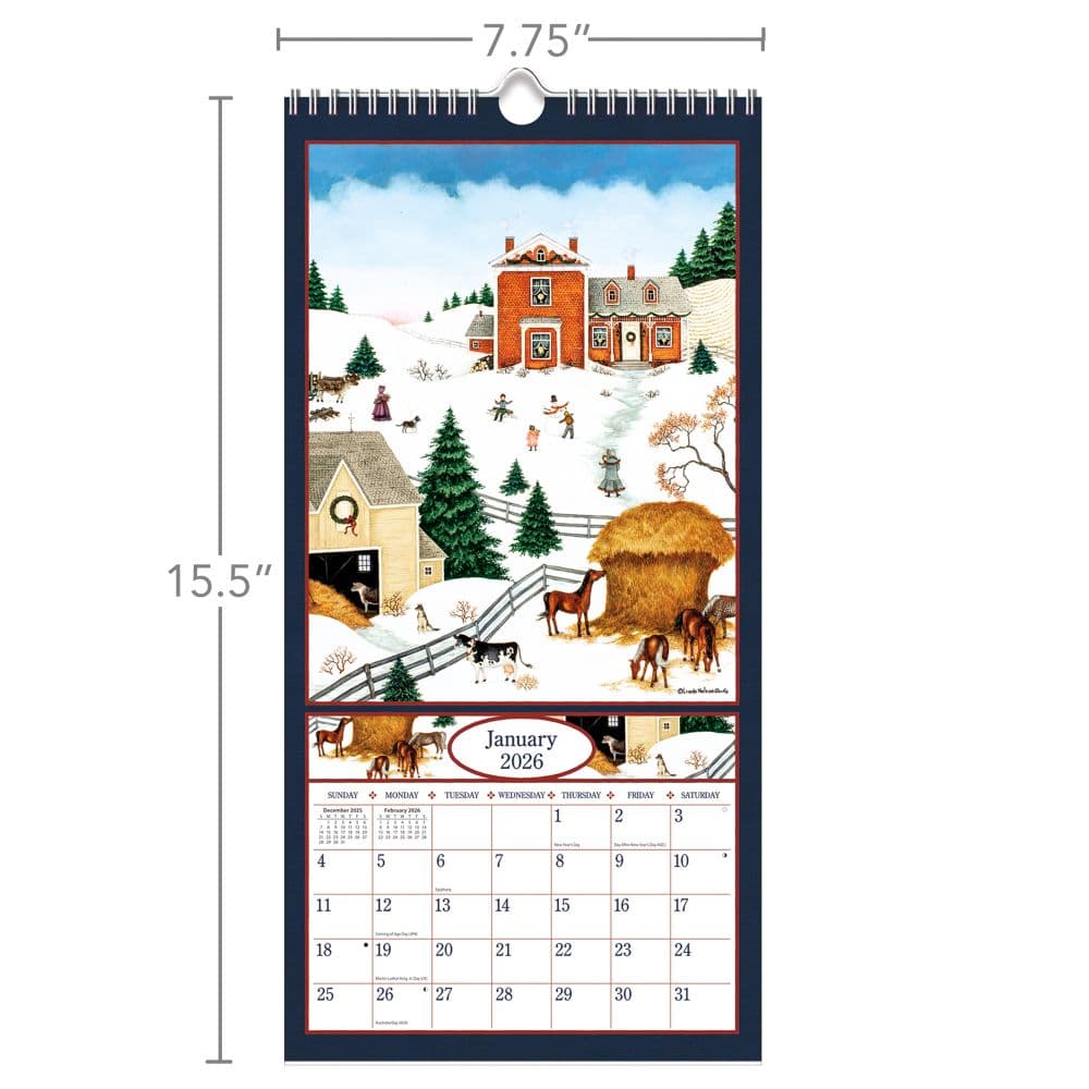 Linda Nelson Stocks 2026 Vertical Wall Calendar_ALT6