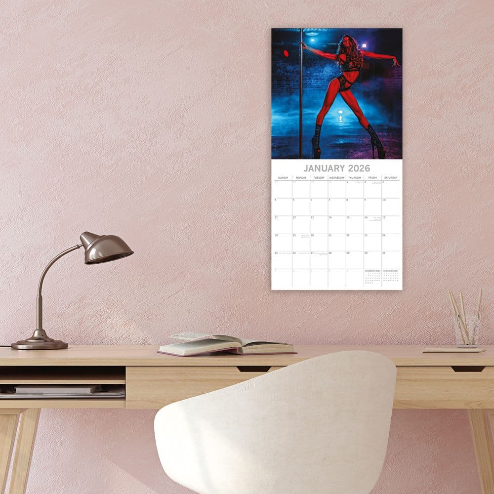Pole Dancers 2026 Wall Calendar Second  Alternate Image