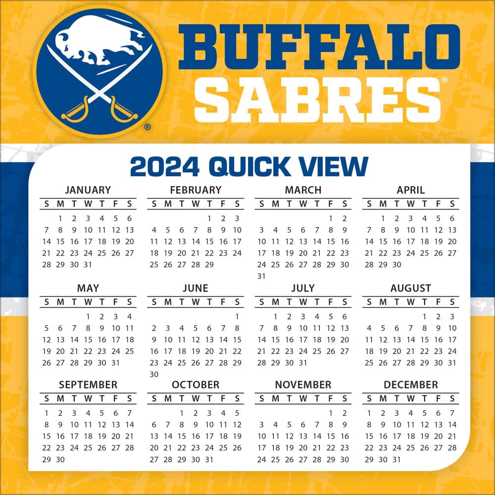 Buffalo Sabres 2024 Desk Calendar