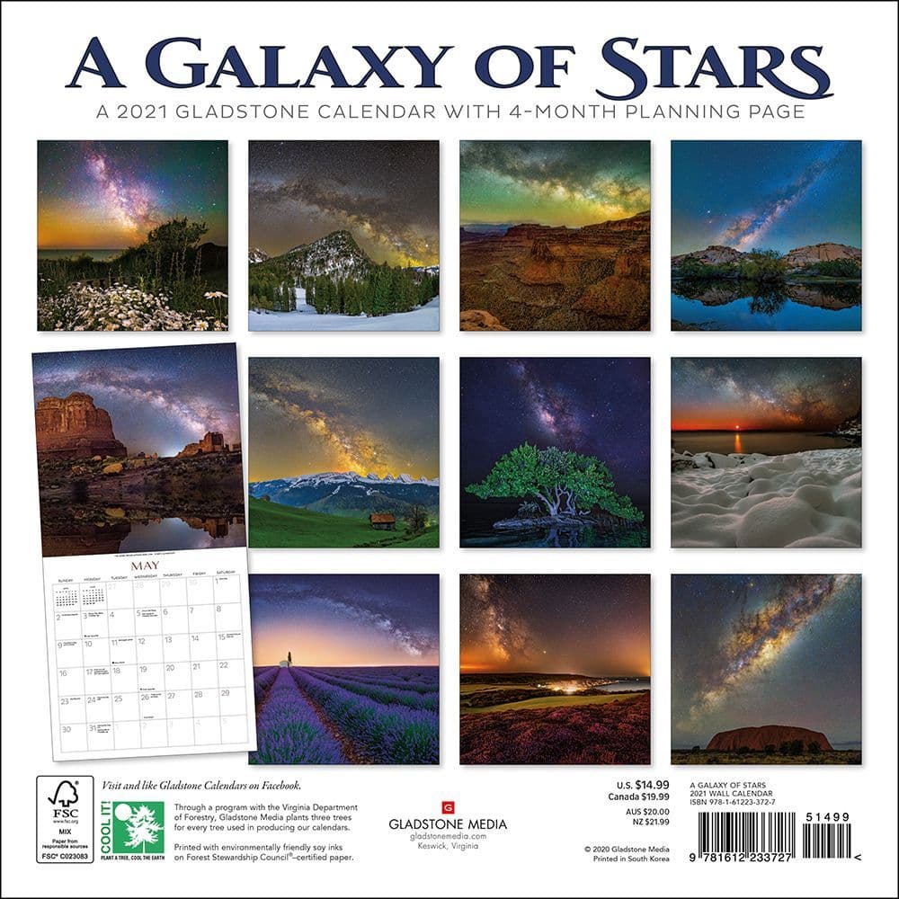 Galaxy Of Stars Wall Calendar