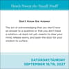 image Dont Sweat the Small Stuff 2027 Desk Calendar Sixth Alternate Image