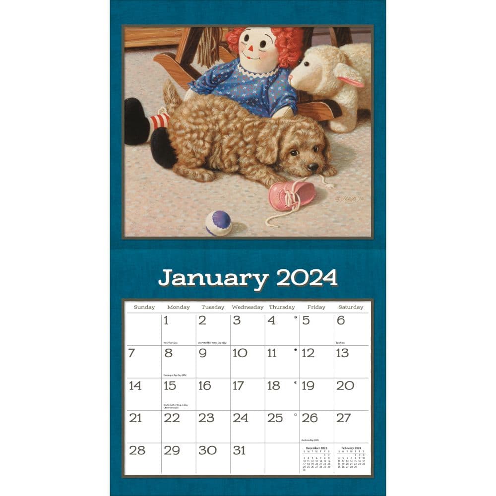 Puppy 2024 Wall Calendar