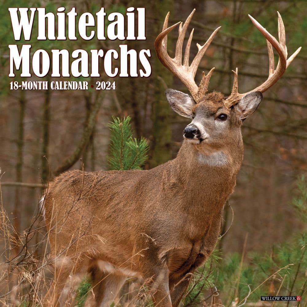 Whitetail Monarchs 2024 Wall Calendar