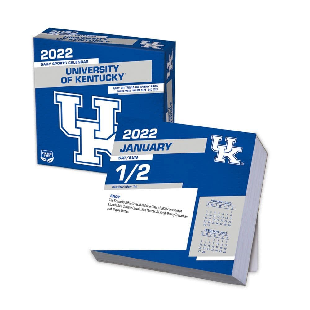 COL Kentucky Wildcats 2022 Desk Calendar