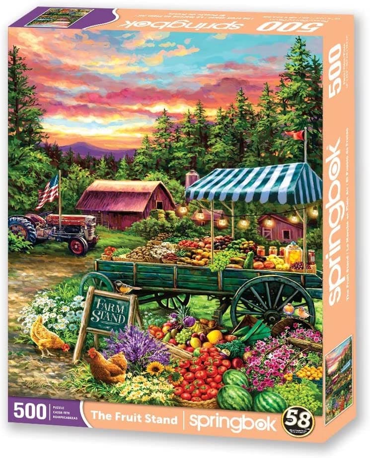Allied Products Fruit Stand 500 Piece Puzzle
