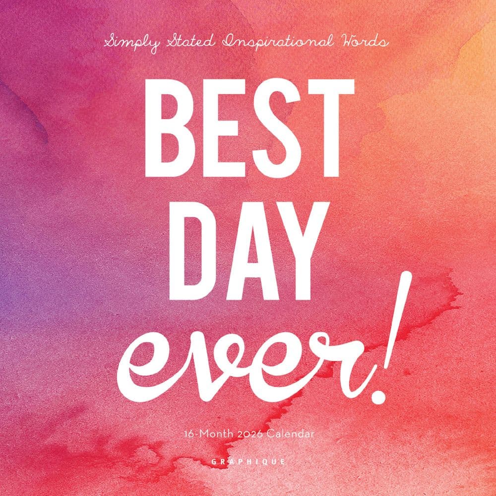 Best Day Ever 2026 Mini Wall Calendar Main Image