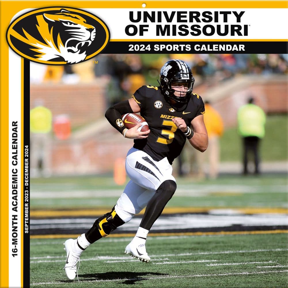 COL Missouri Tigers 2024 Wall Calendar