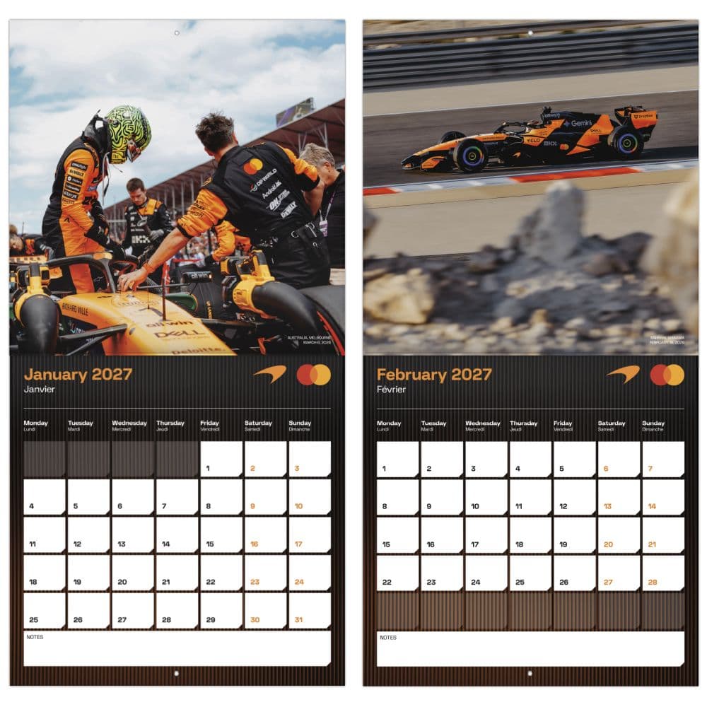 McLaren Racing 2027 Wall Calendar Fifth Alternate Image