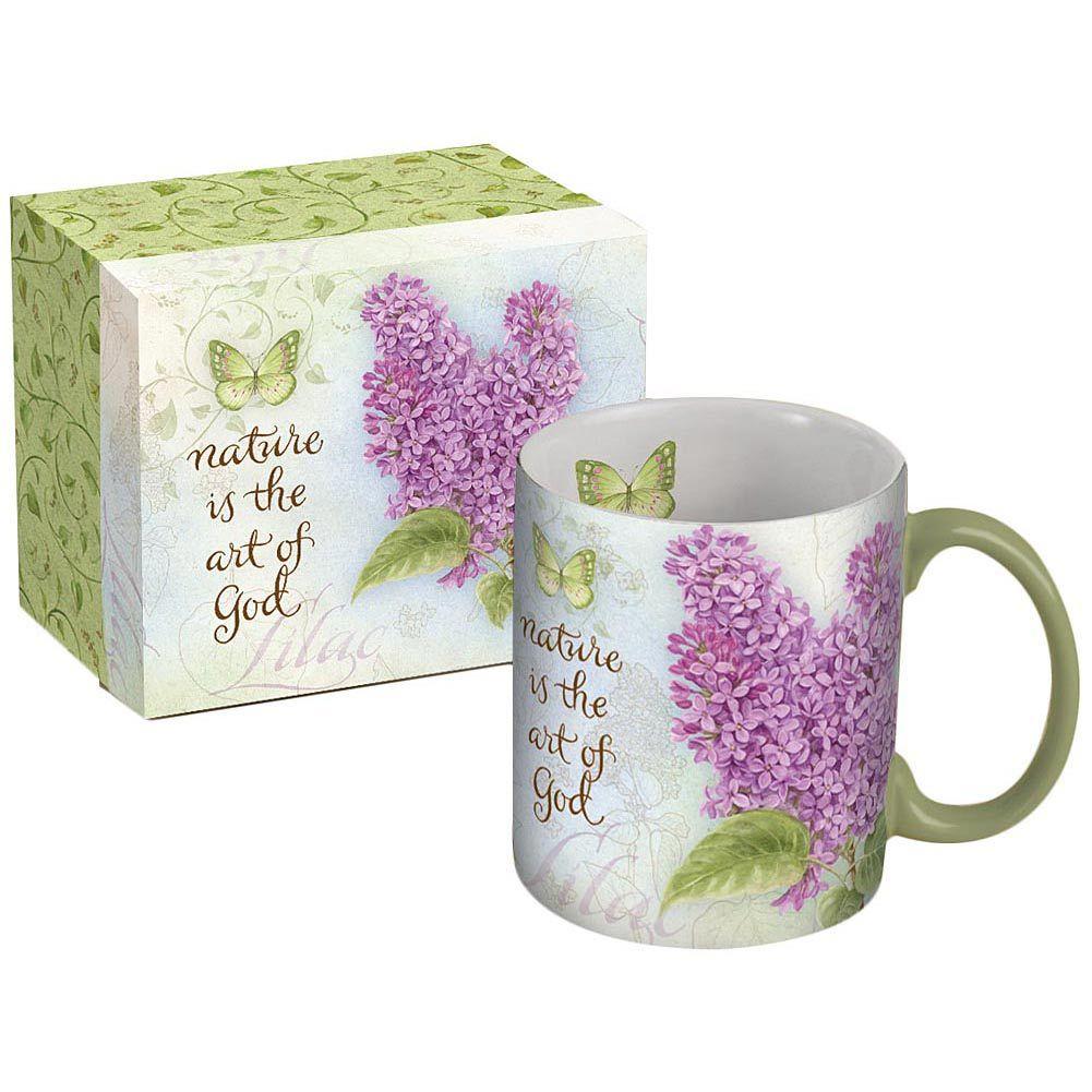 Botanical Inspiration Lilac Coffee Mug Main Image