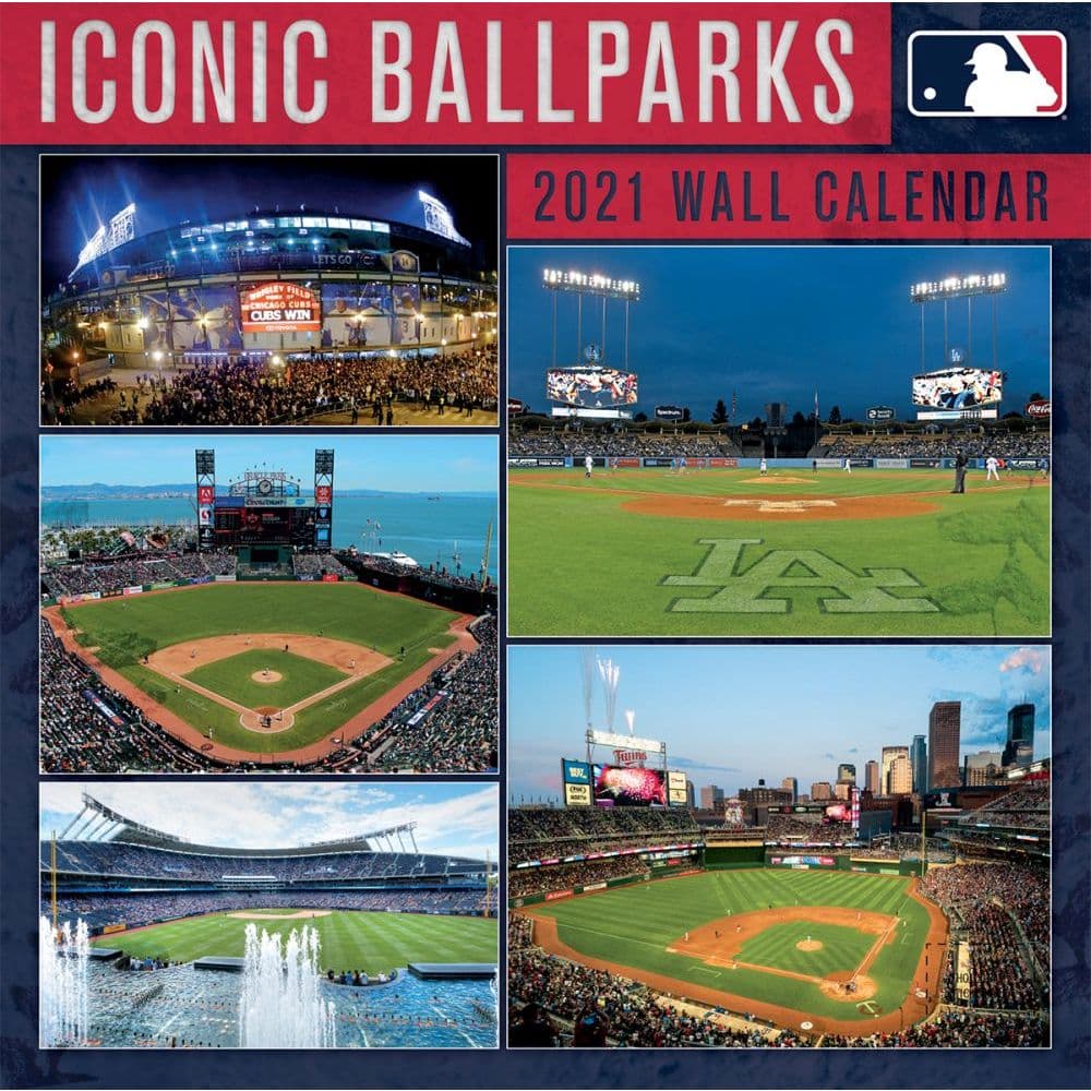 MLB Icon Ballparks Mini Wall Calendar