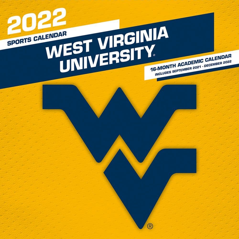 West Virginia Mountaineers 2022 Wall Calendar