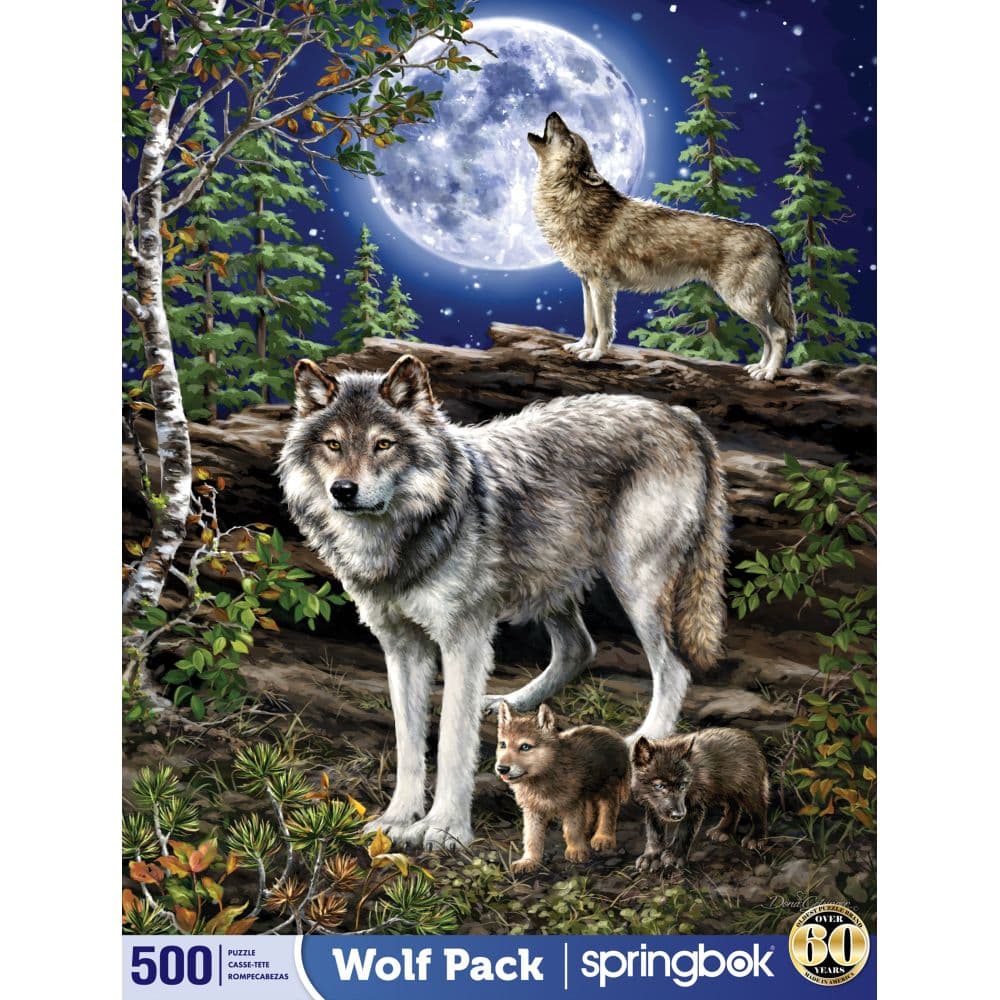 Wolf Pack 500 Piece Puzzle Eighth Alternate Image