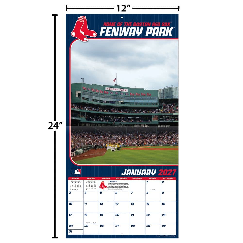 MLB Iconic Ballparks 2027 Wall Calendar Fourth Alternate Image