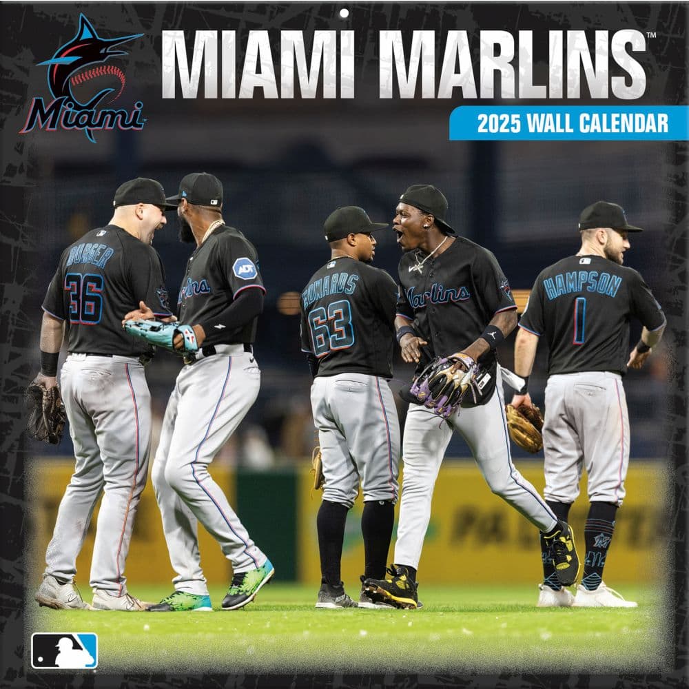 image MLB Miami Marlins 2025 Wall Calendar Main Image