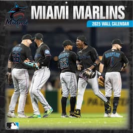 Miami Marlins 2025 Wall Calendar