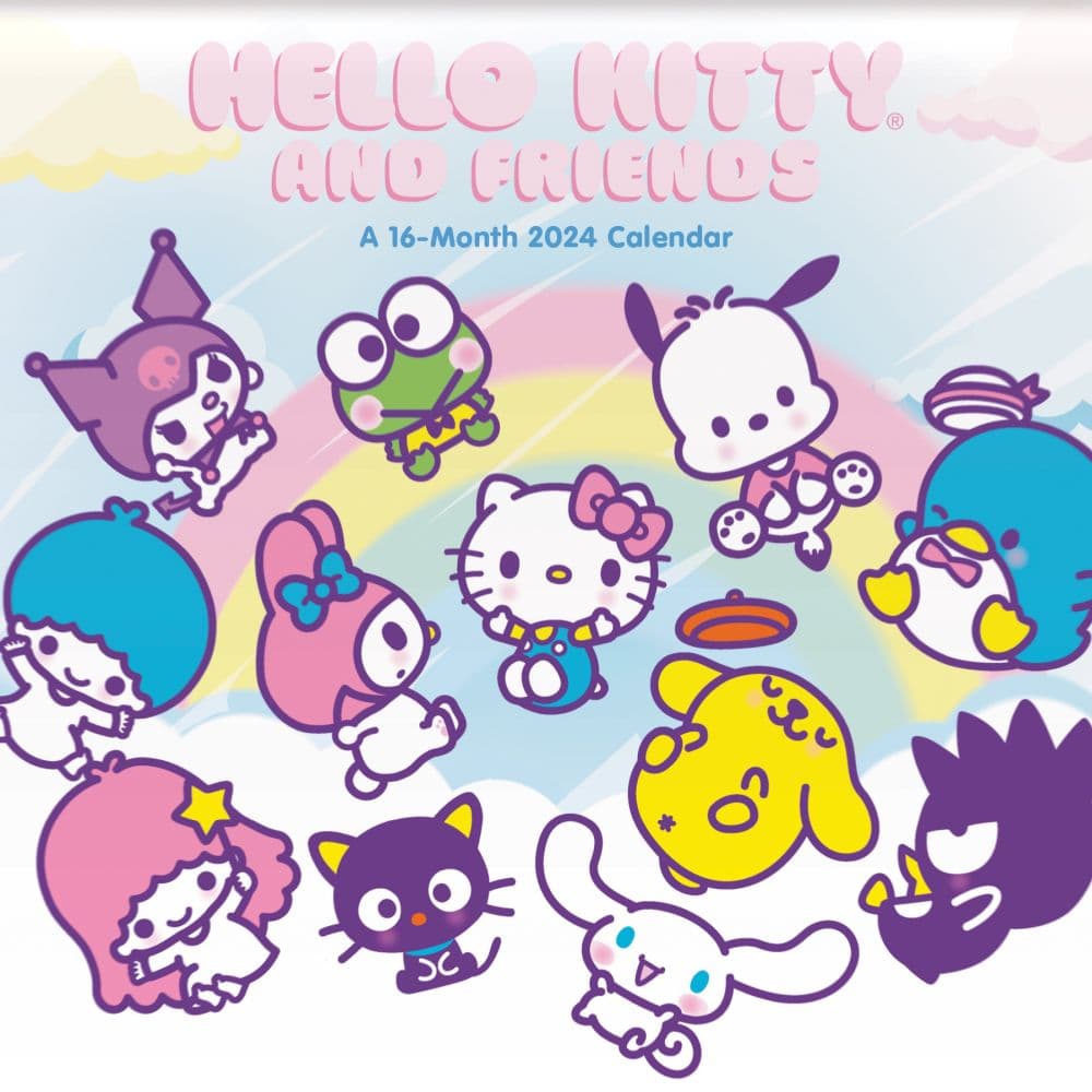 Hello Kitty Exclusive with Decal 2025 Wall Calendar