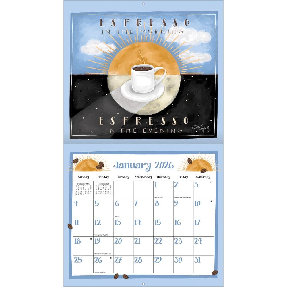 Coffee 2026 Wall Calendar by LoriLynn Simms_ALT1