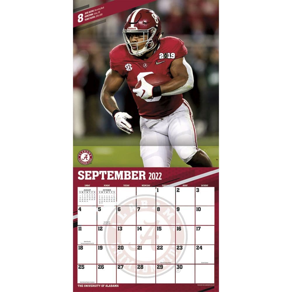 COL Alabama Crimson Tide 2023 Mini Wall Calendar - Calendars.com