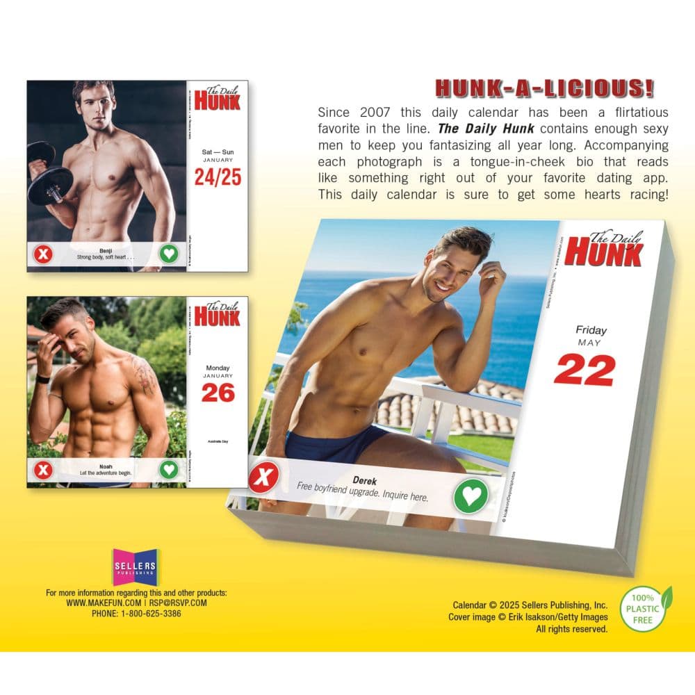 Daily Hunk Get Things Done 2026 Desk Calendar First Alternate Image