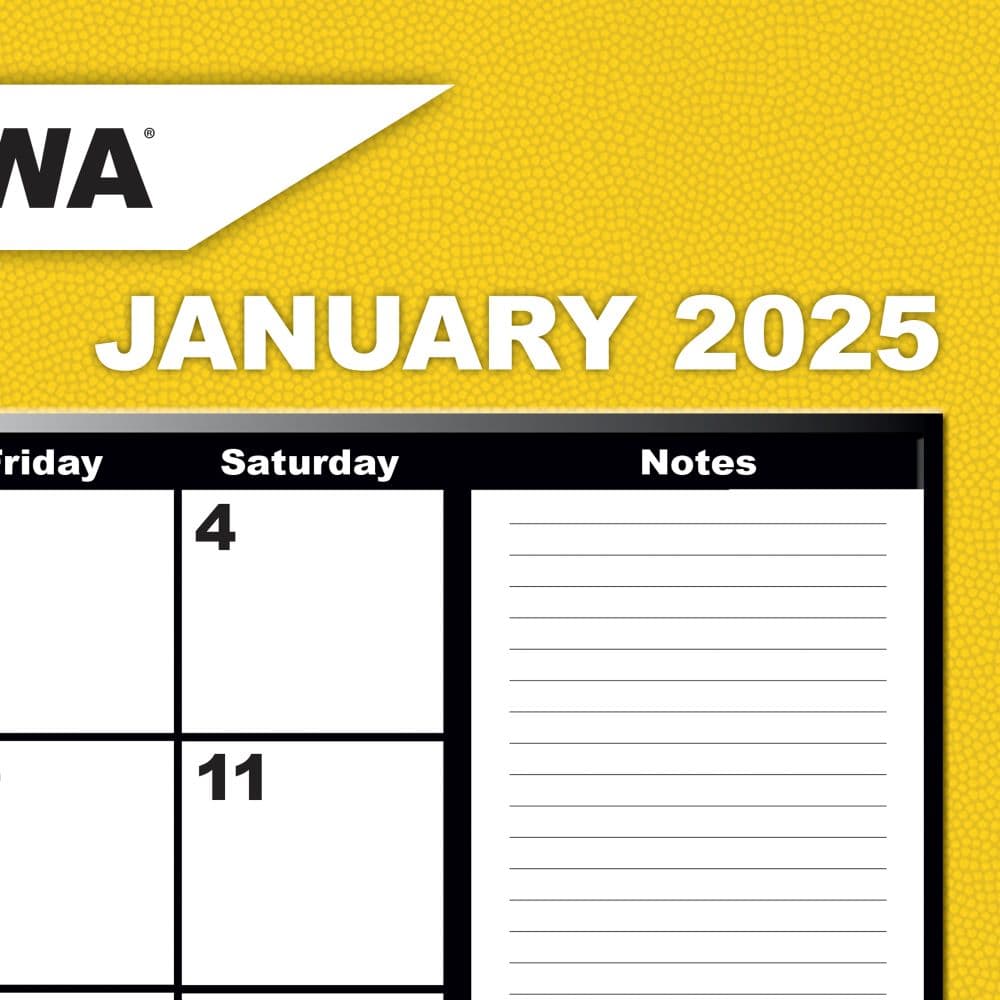 COL Iowa Hawkeyes 2025 Desk Pad Third Alternate Image