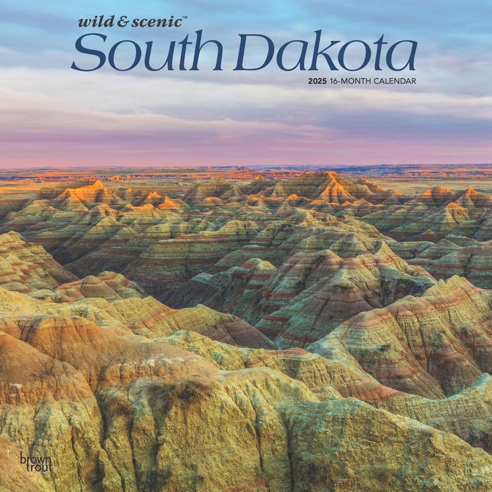 image South Dakota 2025 Wall Calendar  Main Image