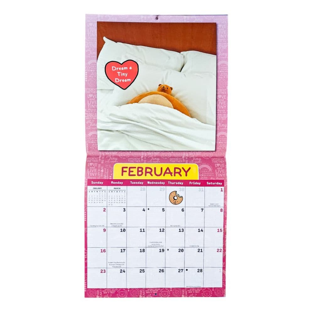 Tiny Headed Kingdom 2024 Wall Calendar February
