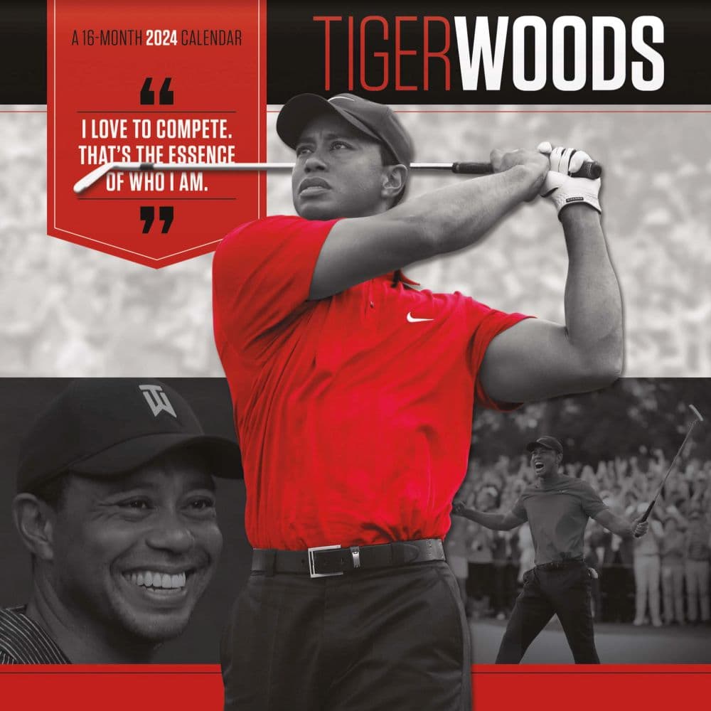 Tiger Woods 2024 Wall Calendar Main Image