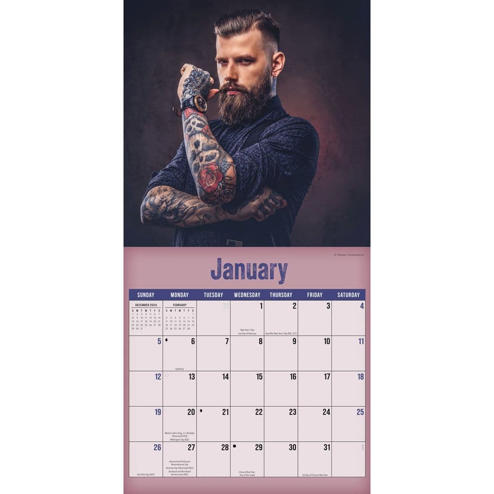 Bearded Men 2025 Wall Calendar Second Alternate Image width=&quot;1000&quot; height=&quot;1000&quot;