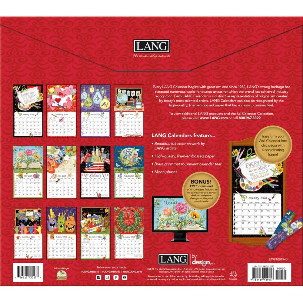 Schoolhouse 2024 Wall Calendar Calendars