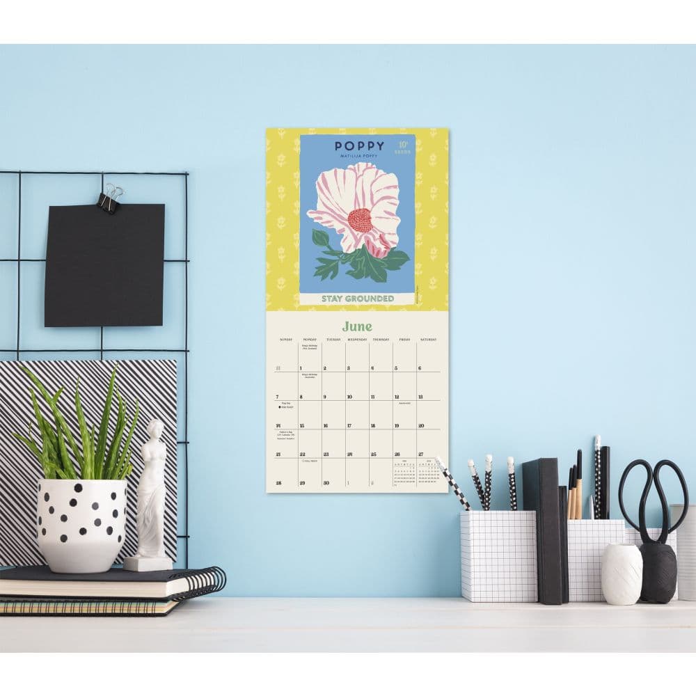 Wild for Flowers 2026 Mini Wall Calendar Fourth Alternate Image