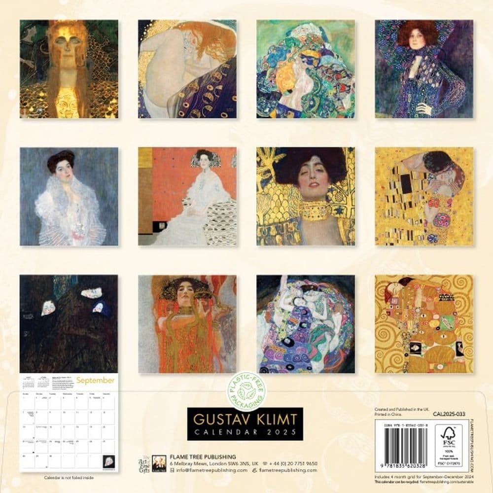 Klimt 2025 Wall Calendar First Alternate Image