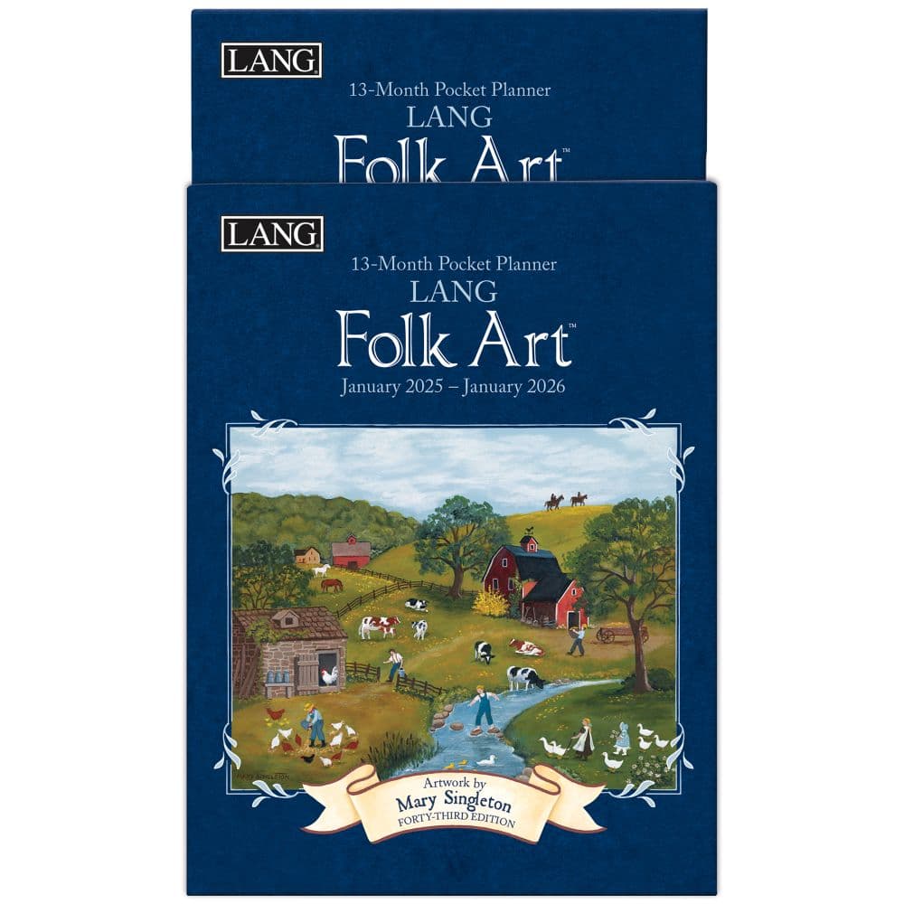 LANG Folk Art 2025 Monthly Pocket Planner by Mary Singleton_ALT5