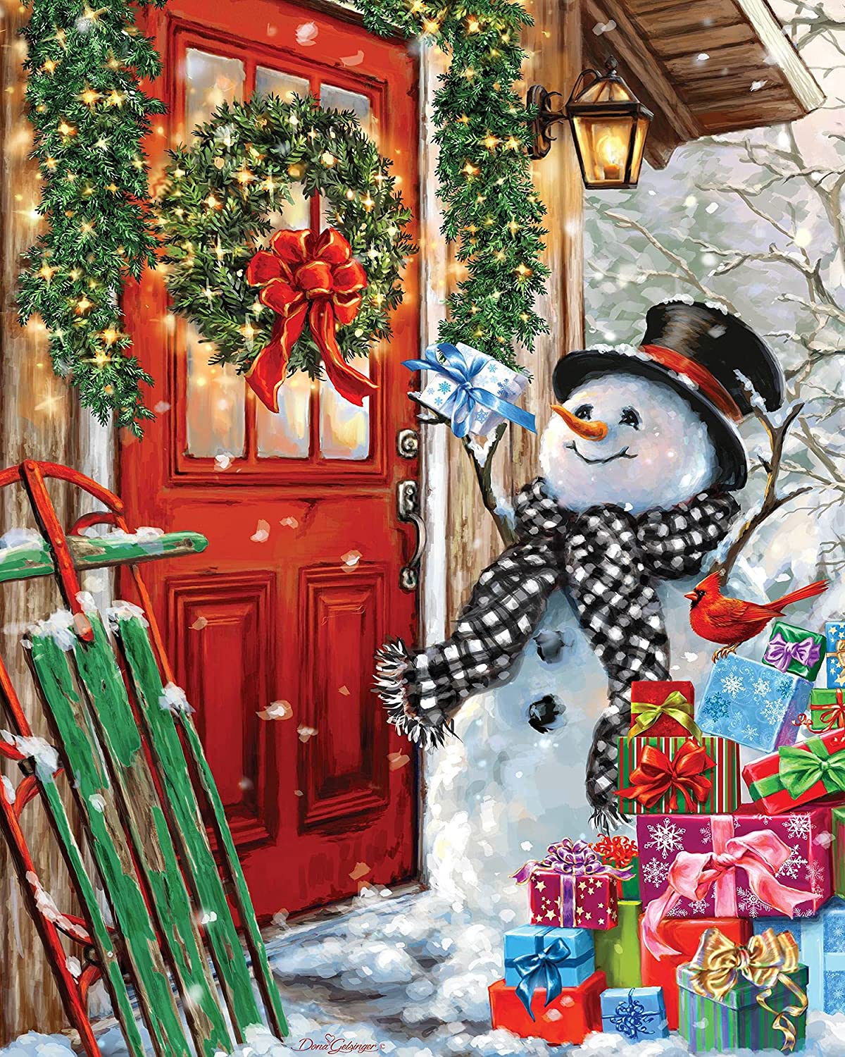 Allied Products Delivering Gifts 1000 Piece Puzzle