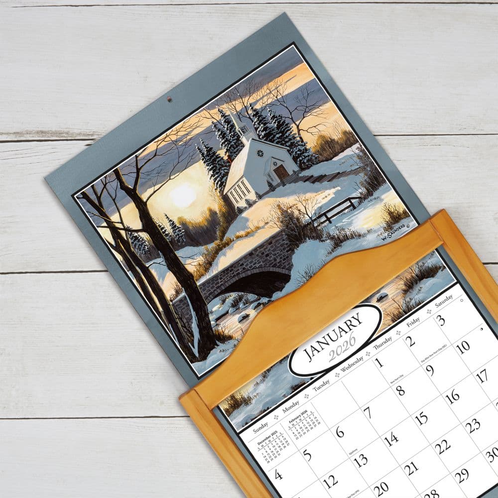 Country Churches 2026 Wall Calendar by Bill Saunders_ALT4