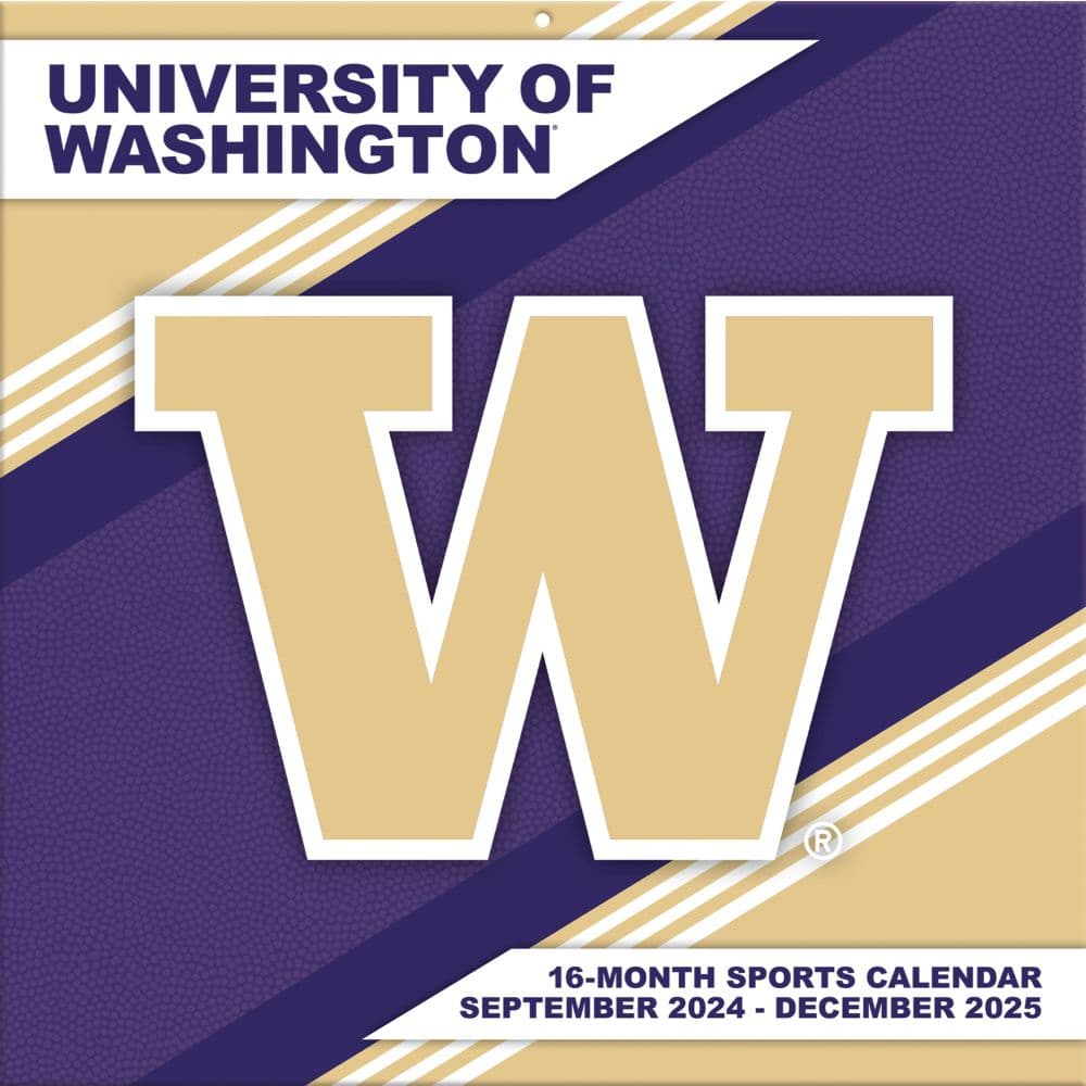 COL Washington Huskies 2025 Wall Calendar Main Image