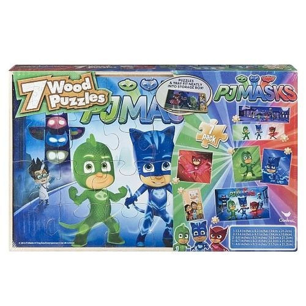 PJ Masks 7pk Wood Puzzles Main Image